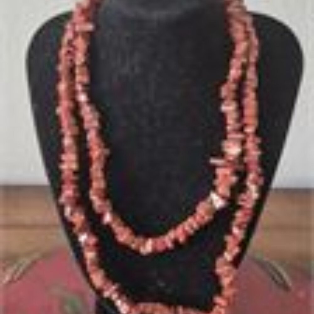 Natural Stone Stone Necklace, Shaped Bead Stone